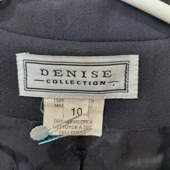 Denise Collection Black 3 Button Blazer, women's Size 10 - Picture 3 of 9